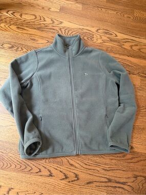 Women’s vintage Y2K Lacoste full zip polar fleece jacket Devanlay sage green 42